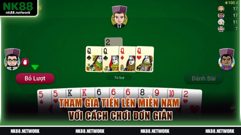 Tham gia Tiến Lên Miền Nam với cách chơi đơn giản